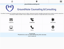 Tablet Screenshot of groundnotecounseling.com